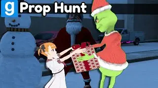 Gmod Prop Hunt Funny Moments - The Grinch Vs Cindy Lou Who (Garry's Mod Christmas)