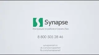 Инструкция по работе в Синапс.Про