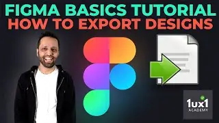 How to Export files in Figma wireframing tutorial for Beginners