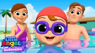 Bayi John Belajar Berenang Sendiri | Little Angel Bahasa Indonesia | Kartun dan Lagu Anak