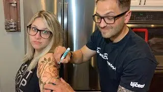 GIVING LINDSAY A TATTOO! | The Upbeat Show
