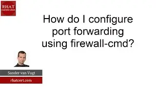 How do I configure port forwarding using firewall cmd