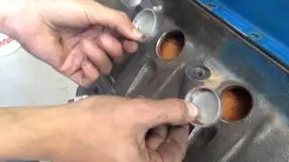 Removing Freeze Plugs On Jorg's 1969 M Code Mach 1 - Day 17
