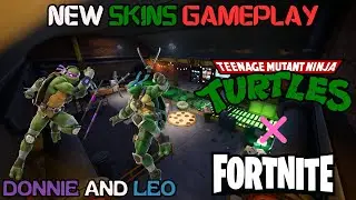 Using Leonardo and Donatello in Fortnite for the FIRST TIME