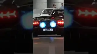 Gintani Lamborghini Aventado SVJ with one HUGE Flame! 😳 - #flame #carflames #youtubeshorts
