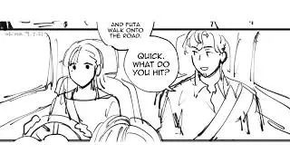 [MILGRAM comic dub] driving test