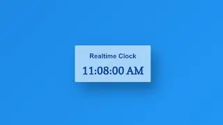 Realtime Clock with HTML CSS and JS
