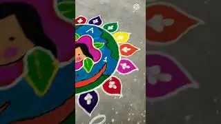 Rangoli drawing
