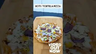 Quick, easy, and tasty recipe Roti Pizza/  Tortilla Pizza. #shorts #rotipizza #tortillapizza