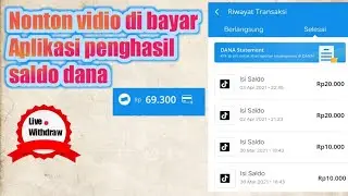 Cuma nonton vidio permenit dapat saldo dana gratis | Aplikasi penghasil saldo dana tercepat