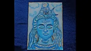 Oil Pastel Drawing of Lord Shiva 😍 ||Har Har Mahadev 🙏🙏||