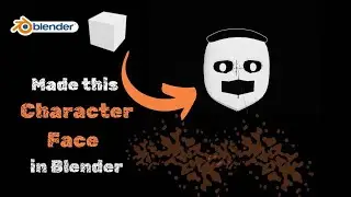 Basic blender modeling || Made a Character Face in blender