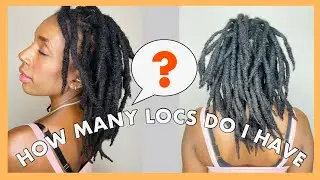 HOW MANY LOCS DO I HAVE❓THICK LOC COUNT #shorts