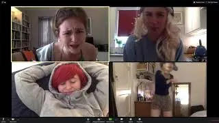 Girls on Zoom