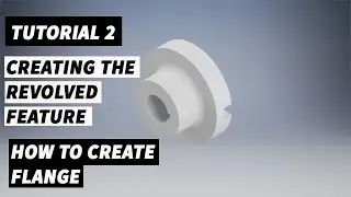 How to create flange in Inventor 2019