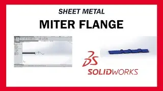 Miter Flange - Solidworks | Sheet Metal | Tamil |