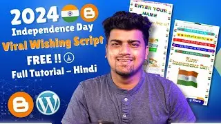 15 August WhatsApp Viral Wishing Script🔥Independence Day Script 2024 Blogger & WP | Event Blogging