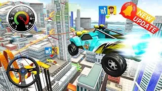 Race Off Monster Truck Stunt Car Jump Games / Impossible Car Race Off Battle - Android GamePlay