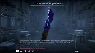 Survival Knife Doppler PULL REACTION