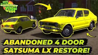 I FOUND ABANDONED 4 DOOR SATSUMA LX! | My Summer Car #70