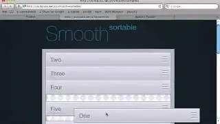 Smooth sortable