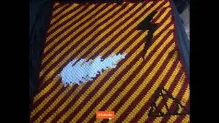 Manta temática de Harry potter tejida a crochet #youtubeshorts #decohogar #crochetlove #harrypotter