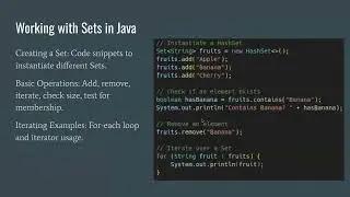 Introduction to Java Set Interface
