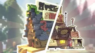 How I made the Best Starter Base on this Minecraft Server! (Gravity falls)