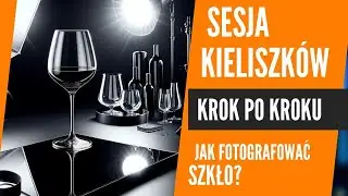 Fotografia Produktowa Kieliszków: Sesja Szkła Na Czarnym i Białym Tle