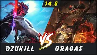 Dzukill - Yone vs Gragas TOP Patch 14.8 - Yone Gameplay