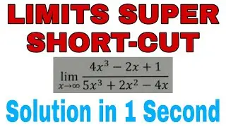 LIMITS SHORTCUT - SOLVE IN 1 SECOND || JEE MAINS || NDA ||GROUP X || GROUP Y || NAVY || ACHARYA