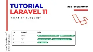 Relation Database Dengan Eloquent Laravel 11