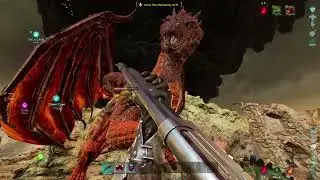Ark Survival Ascended Alpha Dragon - Official PVE