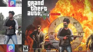 Sony jackson GTA V poster cb editing in picsArt !! Manipulation CB Editing