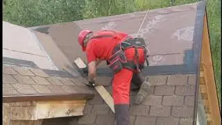 Установка мягкой черепицы Docke, этап 2