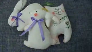 кот сувенир из бязя
