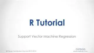 R Tutorial. Support Vector Machine Regression
