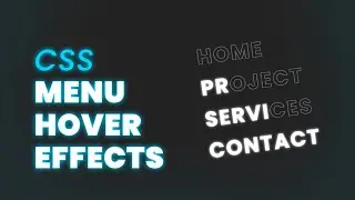 Cool Menu Hover Effects Using CSS