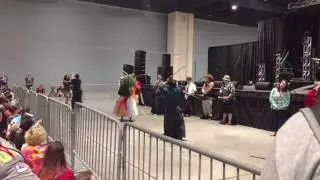 Samurai Cthulhu fights The Jacabals at Animazement 2016