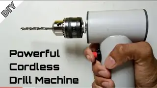 How to make DC drill machine at Home ll drill using 555 DC motor