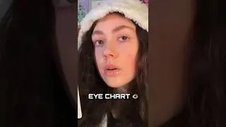 ASMR EYE CHART #asmr #shorts