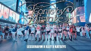 [KPOP IN PUBLIC | ONE TAKE] 'ICONIC BY MISTAKE' LE SSERAFIM (르세라핌) x ILLIT (아일릿) x KATSEYE COVER