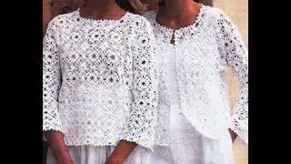 Летняя Кофточка из Мотивов Крючком - 2019/ Summer Blouse of Motifs Crochet / Sommerbluse mit Motiven