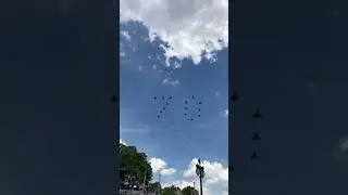 Queen Elizabeth's Platinum Jubilee fly-past #shorts