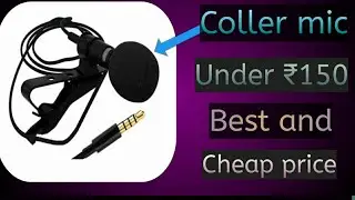 Best mic for youtuber under ₹150 || Cheapest microphone for youtuber || Cheap collar mic unboxing