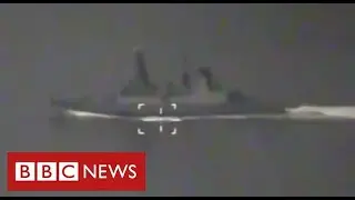 BBC journalist reports from British warship as Russia “fires warning shots” - BBC News