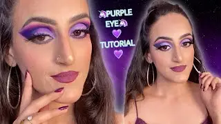 Purple Eye #makeup #tutorial GetBeautifyWithMe[NaginaArora] #1million #naginaarora #purpleeyeshadow