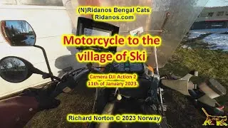 Motorcycle to the village of Ski the 11th of January 2023