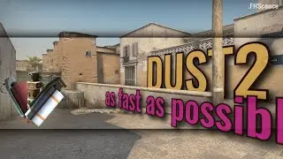 DUST2 as fast as possible (smokes, one-ways, utility) | CS afap