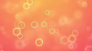 Orange Circles Background LOOP